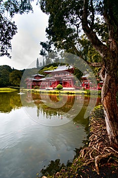 Byodo-in temple. Hawaii, Oahu