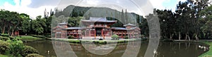 The Byodo-In Temple is a non-denominational Buddhist temple located on the island of Oahu in Hawaii.