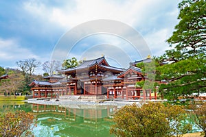 Byodoin temple with water reflection,Kyoto