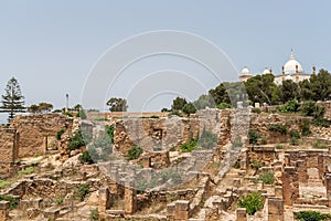 Byrsa in Carthage Tunisia. Urban Phases of the hill of Byrsa