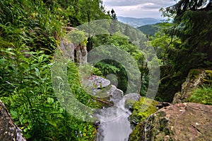 Bystre vodopad waterfall at Polana photo