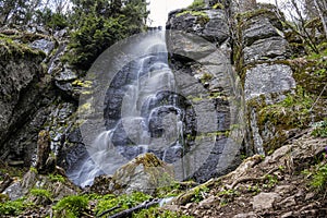 Bystre waterfall, Polana mountains, Slovakia photo