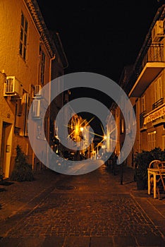 Bystreet of the old town in Saint-Tropez