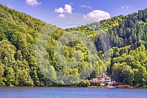 Bystrzyckie lake in zagorze slaskie in Poland