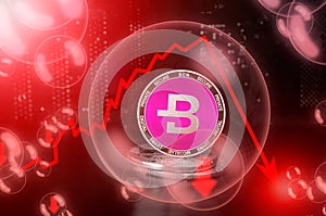 Bytecoin BCN bubble, crash down drop