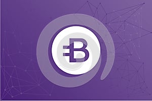 Bytecoin BCN purple network illustration