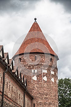 Bytow teutonic castle on Kashubia, Poland