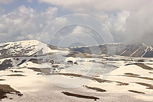 The Byurakan Astrophysical Observatory and Kari lake in June photo