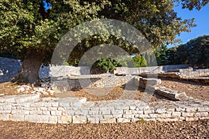 Byzant Kastrum ruins on Brijuni National Park