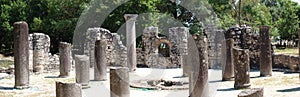Byzantine baptistery, Butrint, Albania photo