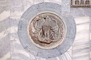 Byzantine bas relief, wall of the basilica of St Mark, Venice