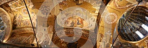 Byzantine Christian Church of Saint Salvador in Chora (Istanbul Turkey). Paintings on the ceiling photo