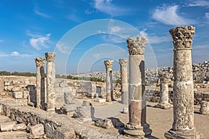 The Byzantine church at Amman Citadel. Jordan