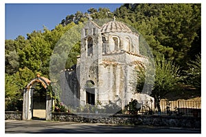 Byzantine Church in Rhodes, Greece. photo