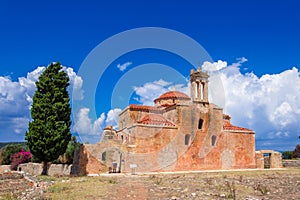 Byzantine church in the Venetian fortress of Pylos in Peloponnese. photo