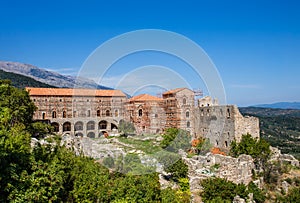 Byzantine city of Mystras, Peloponnes, Greece