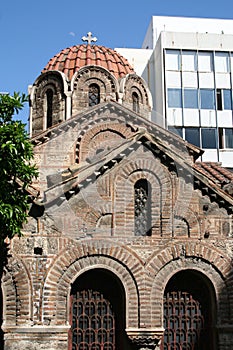 Byzantine Kapnikarea Church in Athens, Greece