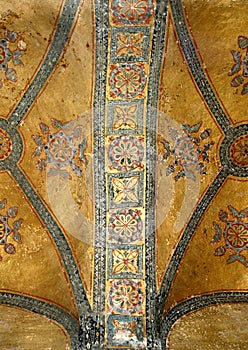 Byzantine mosaics in Hagia Sofia