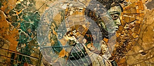 Byzantine mosaics samurai philosophy whispers