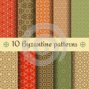 Byzantine seamless patterns set