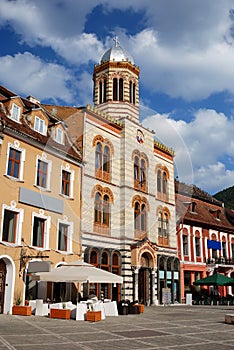 Byzantine style church in Brasov city, Romania photo