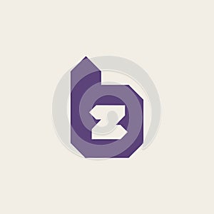 BZ monogram logo. Real estate signature icon.