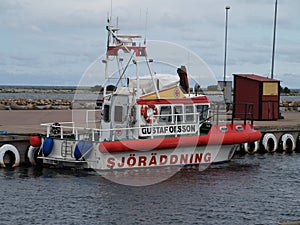 2008-08-24, Boeda, Oeland, Sweden. Sea rescue vessel Gustav Olsson``