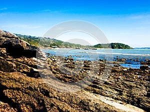 Rock formation in Buzios, Tartaruga Beach. photo