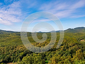 The Börzsöny mountain range in autumn