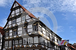 BÃ¼rgerhaus, historic half timbered house in Hameln