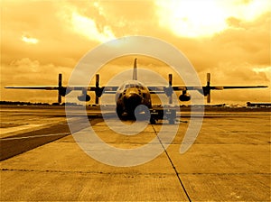 C-130 airplane Belgian army