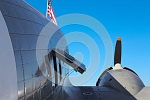 C-47 Skytrain with American Flag
