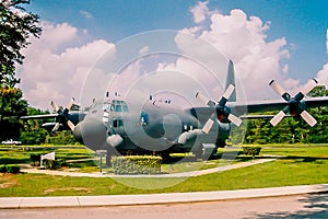 A C-130 at the Air Force Armament Museum