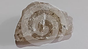 Calcite stone in a white background photo