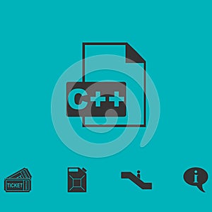 C file icon flat