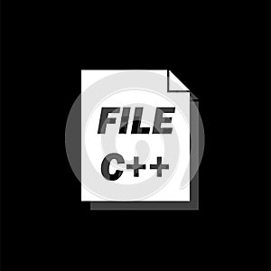C file icon flat