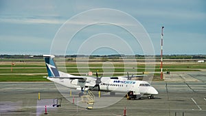 C-GWEG Westjet Bombardier Dash 8-Q402 on the runway
