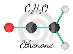 C2H2O ethenone molecule