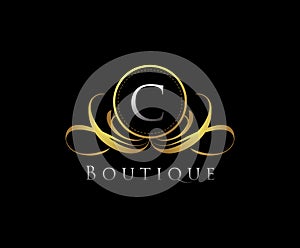 C Letter boutique logo design