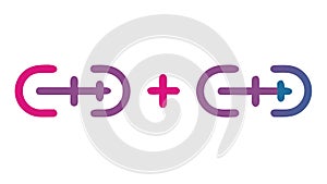 C++ Programming Language Symbol, Coding and Development Icon, vector design Generative AI