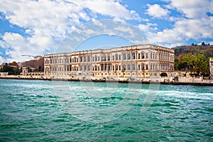 CÃÂ±ragan Palace and Bosphorus waterfront of Istanbul view