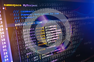 C sharp programming language source code example on monitor