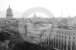 C uba: Havanna City with the capitolio and the Thatro Garcia Lorca