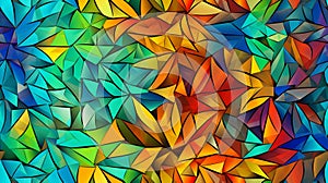 C0lorful stained glass window, vibrant and colorful, abstract background seamless. generative ai