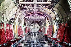 C130 cargo room aircraft.