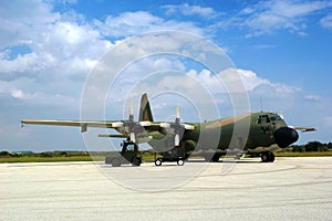 C130 Military airplane