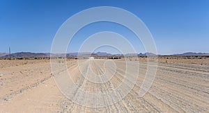 C19 gravel road in Naukluft desert, near Sesriem, Namibia