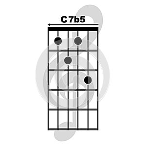 C7b5 guitar chord icon