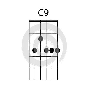 C9 guitar chord icon