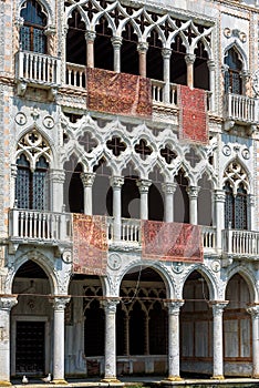 Ca` d`Oro palace on the Grand Canal, Venice photo